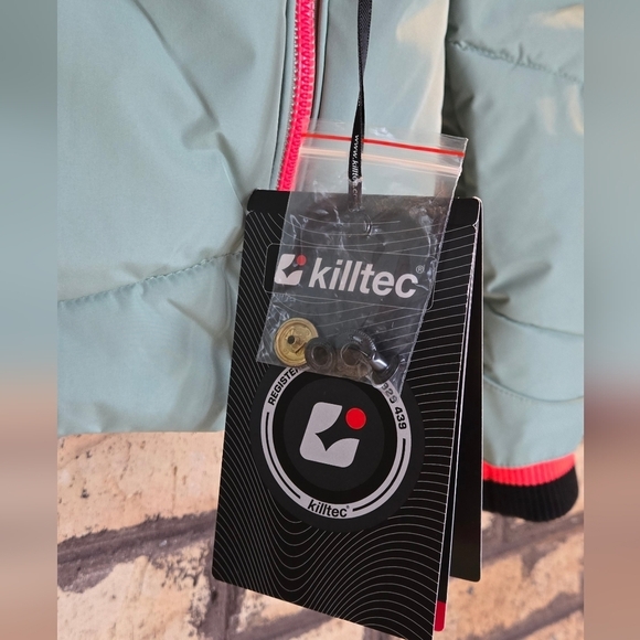 Cc - NWT Killtec houndstooth logo puffer ski jacket - Picture 5 of 12